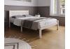 4ft6 Double Rio White Washed Wood Painted Shaker Style Bed Frame 4